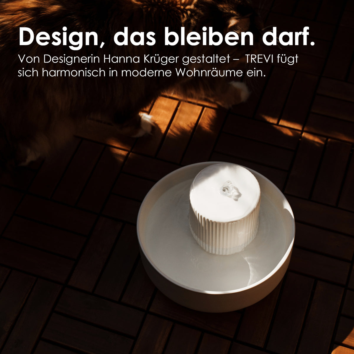 TREVI Trinkbrunnen im Außenbereich – Design von Hanna Krüger, das sich harmonisch einfügt