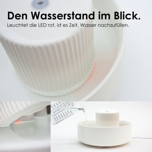 TREVI Trinkbrunnen – LED zeigt Wasserstand an, Wasser wird nachgefüllt