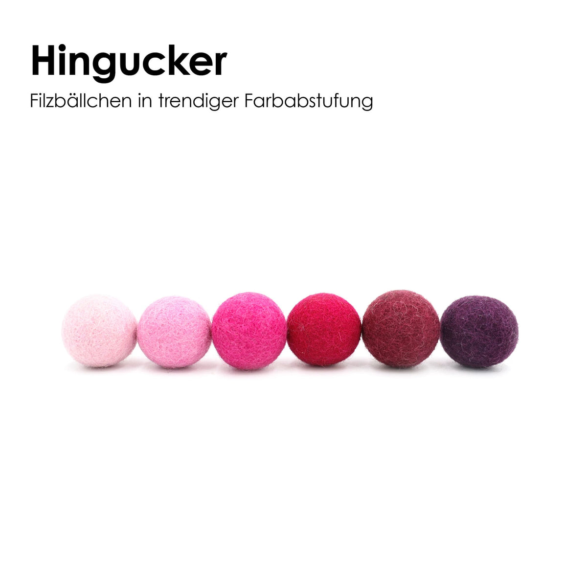 MAGIC MAGENTA Filzbälle