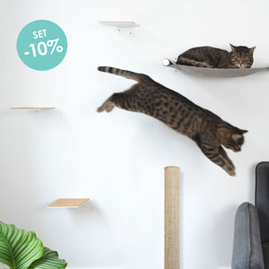 Set per parete per gatti bianco - CATWALK